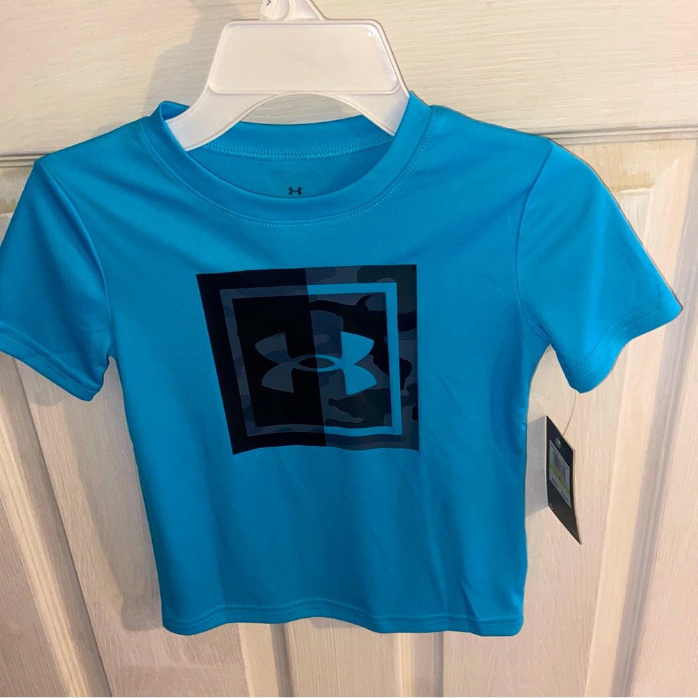Blue UnderArmour T shirt Size 4T - NEW